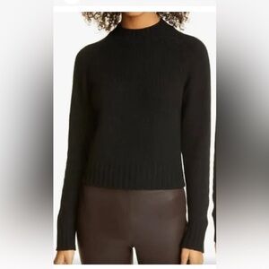 Shrunken Mock Neck Cashmere Sweater Vince Xl new no tag